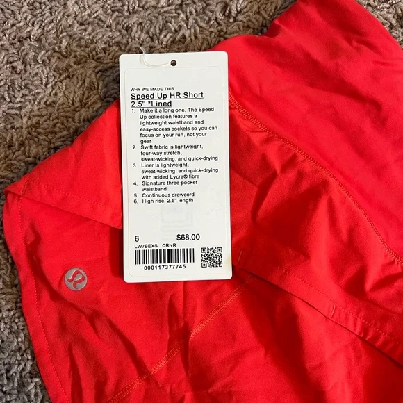 Lululemon Speed Up High Rise 2.5” Lined Shorts - Picture 3 of 3
